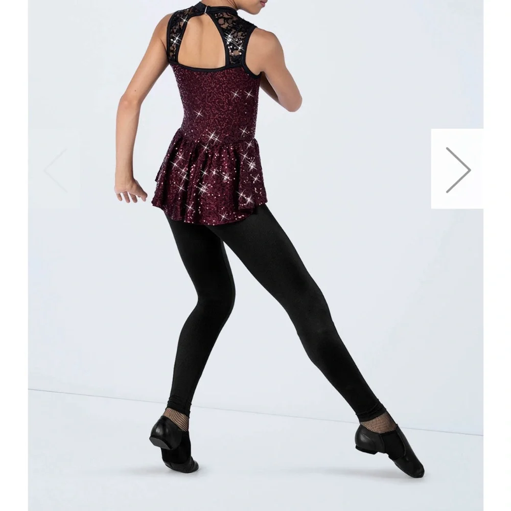 Weissman Dance Costume Jumpsuit Unitard Style 14175 Save Your Tears Medium Child